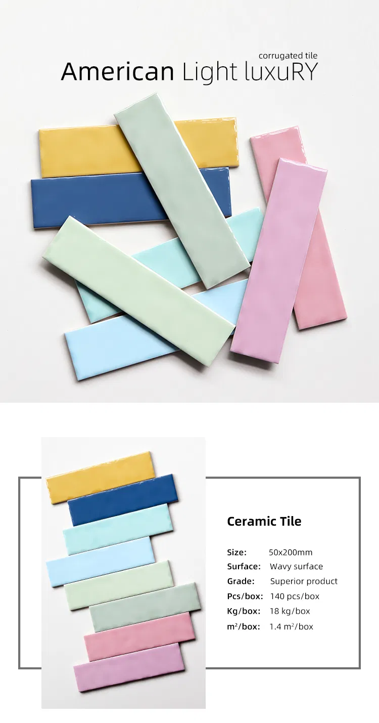 Subway Pink Ceramic Bathroom Wall Tile for Backsplash Kitchen Restaurant Project
