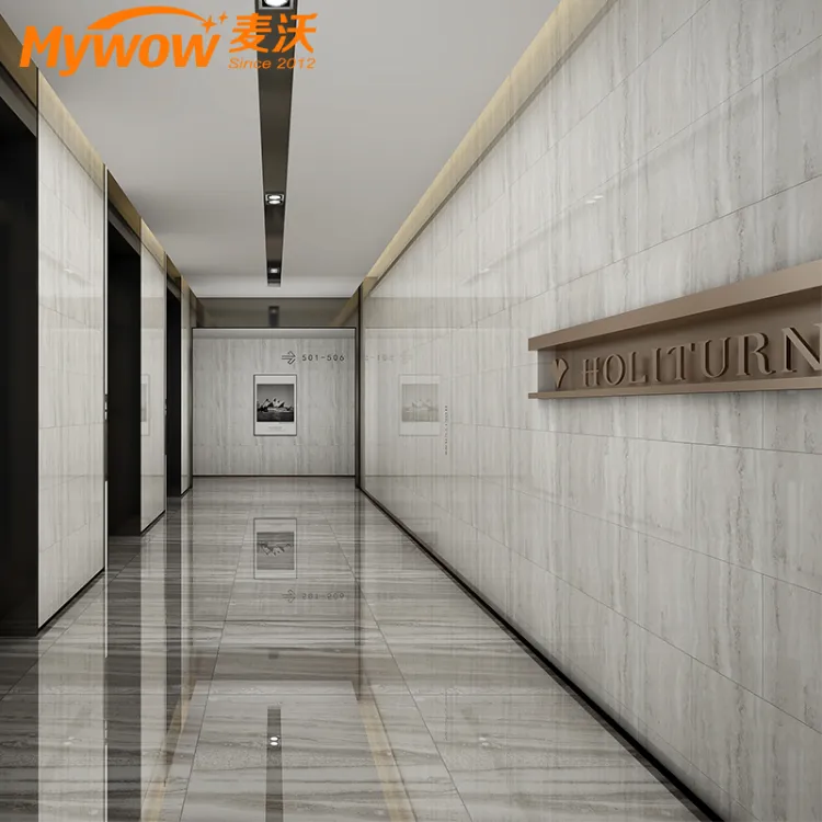 Sxp Wood Grain Self-Adhesive Floor Covering for Restroom
