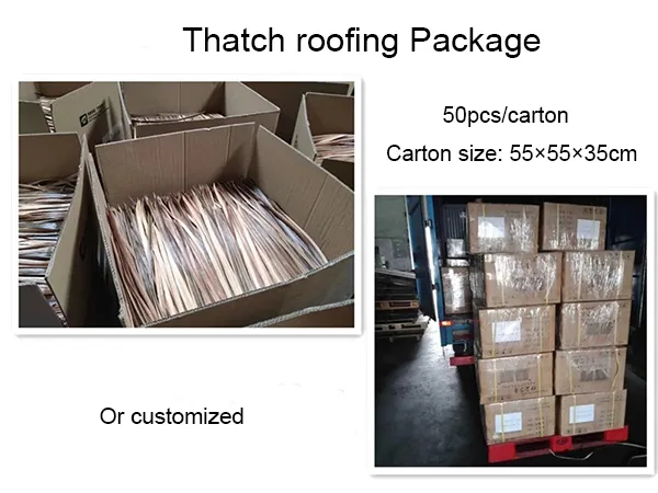 Synthetic Straw Thatch Roof for Tiki Bar