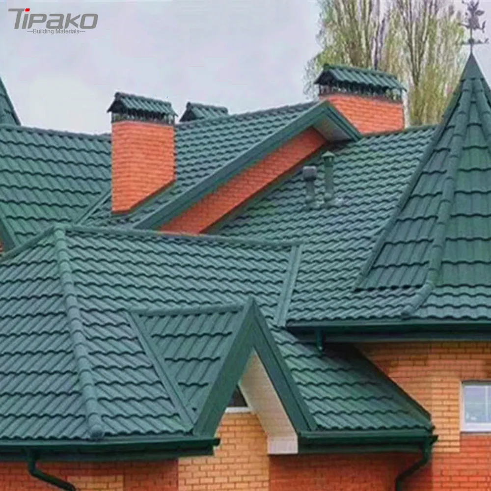 Telhados Sun Terracotta Stone Coated Metal Roof Tile in Nigeria