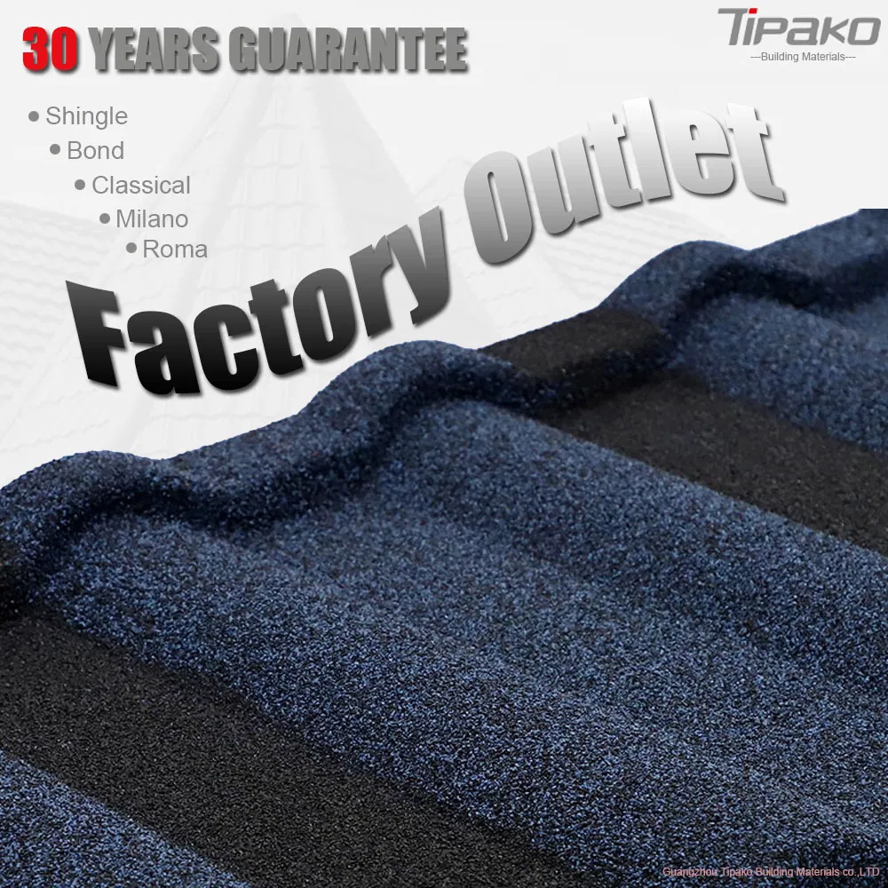 Telhados Sun Terracotta Stone Coated Metal Roof Tile in Nigeria