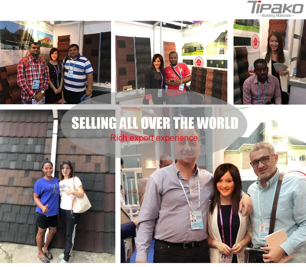 Telhados Sun Terracotta Stone Coated Metal Roof Tile in Nigeria