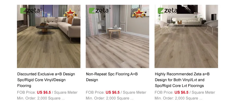 Thousands Style Color Fims Selections Quick Lock WPC Vinyl Plastic Wood Plank Flooring