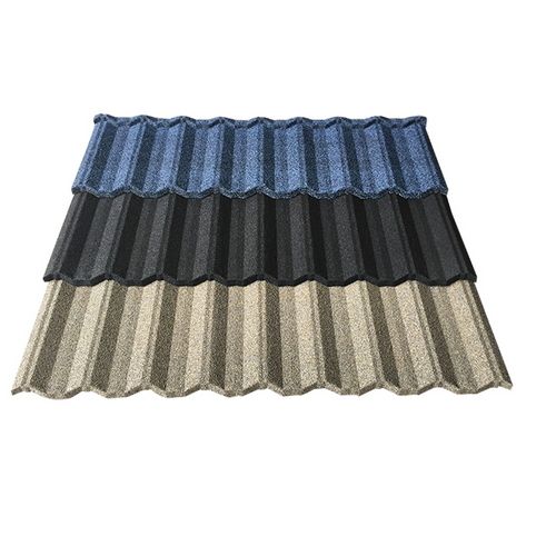 Uilding Material Nosen Type Roof Tile Stone Coated Metal Roof Tile