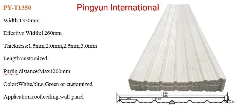 UPVC Roof Panel Anti-Corrosive and Good Sound-Proof Roof Tile
