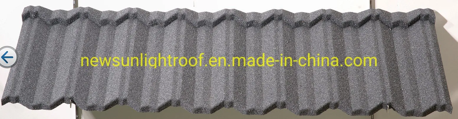 Used Metal Roofing Shingles 1340 *420mm Stone Coated Metal Roofing Tiles From Korea