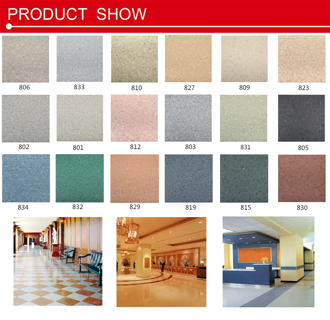 Vivid Color Vinyl Tile Floor MID 819