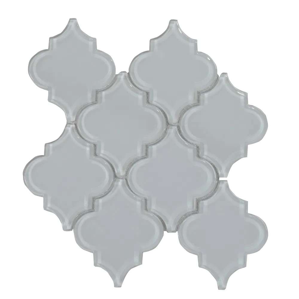 Wall Decoration Backsplash Loose Glass Arabesque Mosaic Tile
