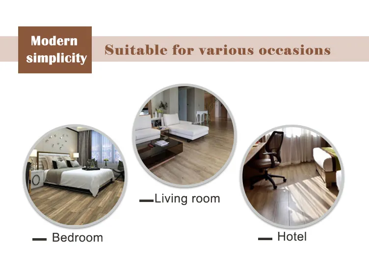 Waterproof and Fireproof Self Adhesive Wood Design Vinyl Tile PVC Plank Plastic Lvt