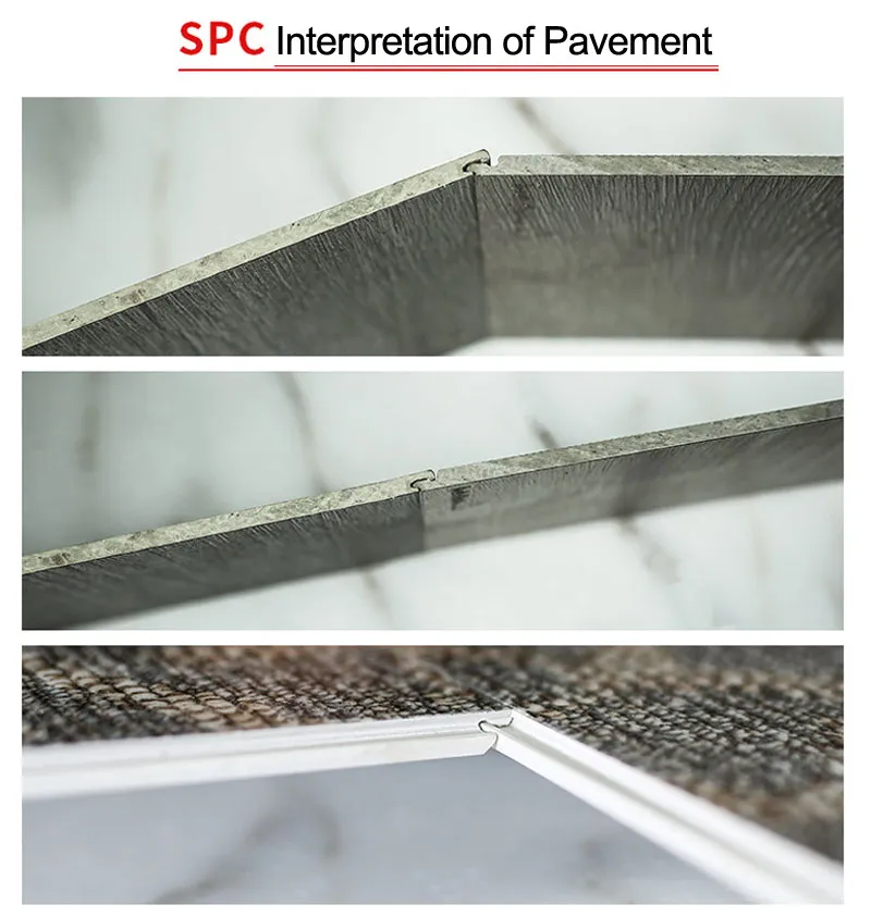 Waterproof Corrosion Resistance Kajaria Floor Tiles Spc Lock Vinyl Floor