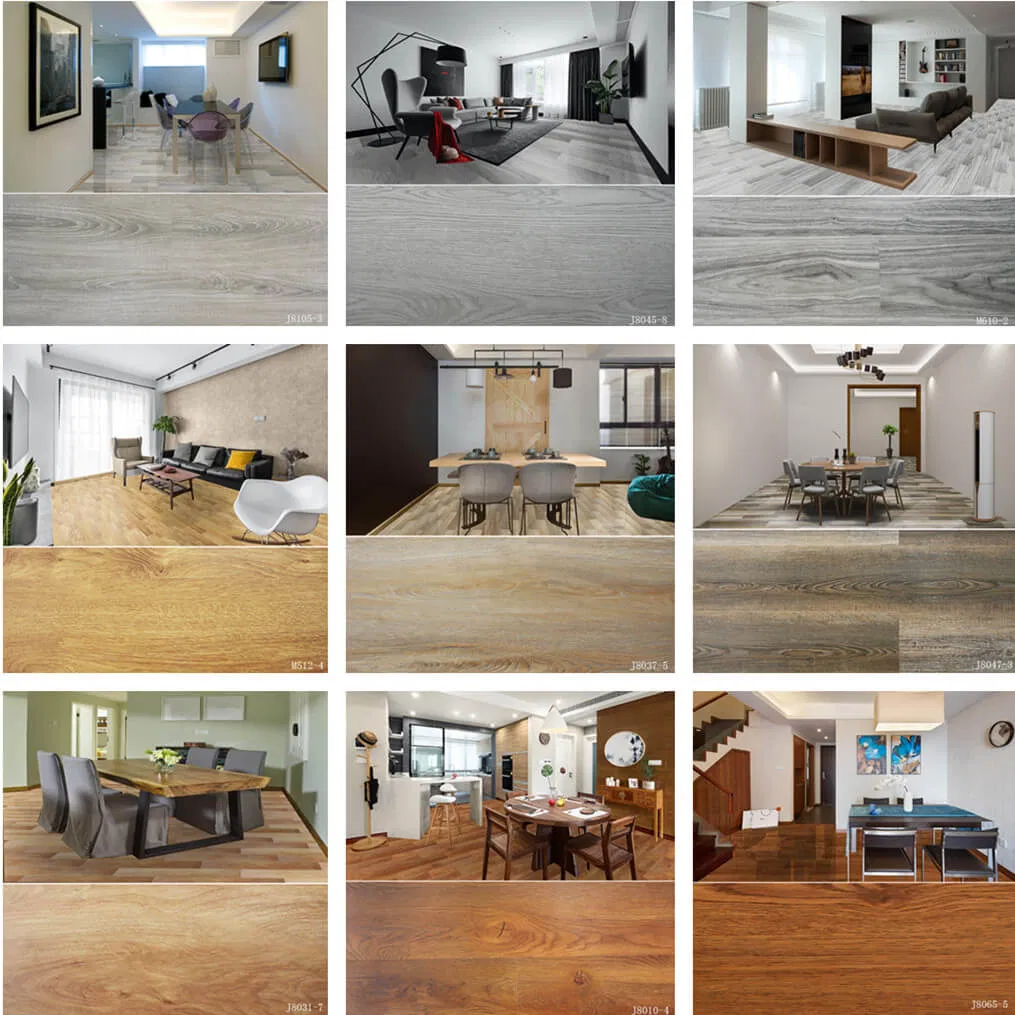 Waterproof Pisos Laminados Plastic Laminate Flooring Wooden Click Lock Plank PVC Vinyl Floor Tile