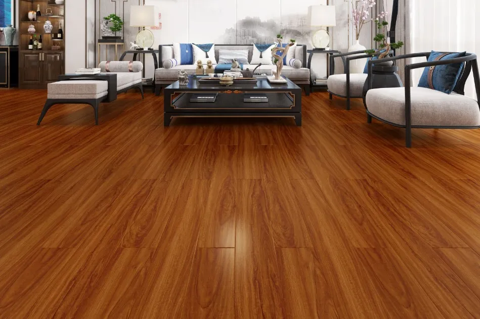 Wear-Resisitng Bedchamber Timber Floor Embossed Laminated Flooring