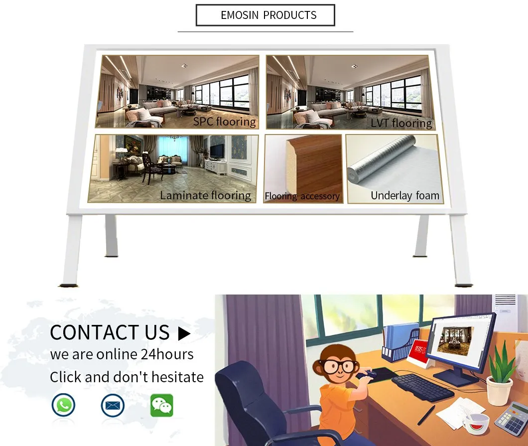 Wear Resistant Wood Grain PVC Skirting of Floor Accessories for Interior Finish