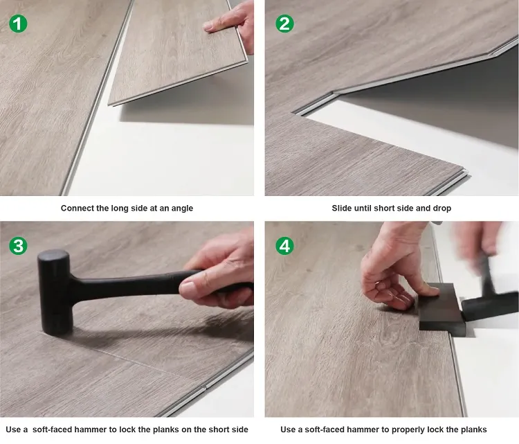 White Dove Color Waterproof Non-Slip Spc Flooring