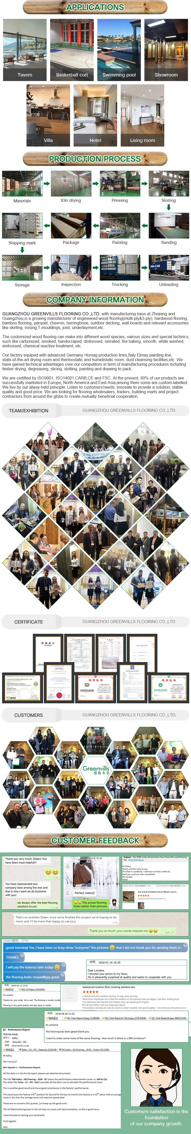 White Oak Engineered Flooring/Hardwood Flooring/Engineer Wood Parquet Flooring