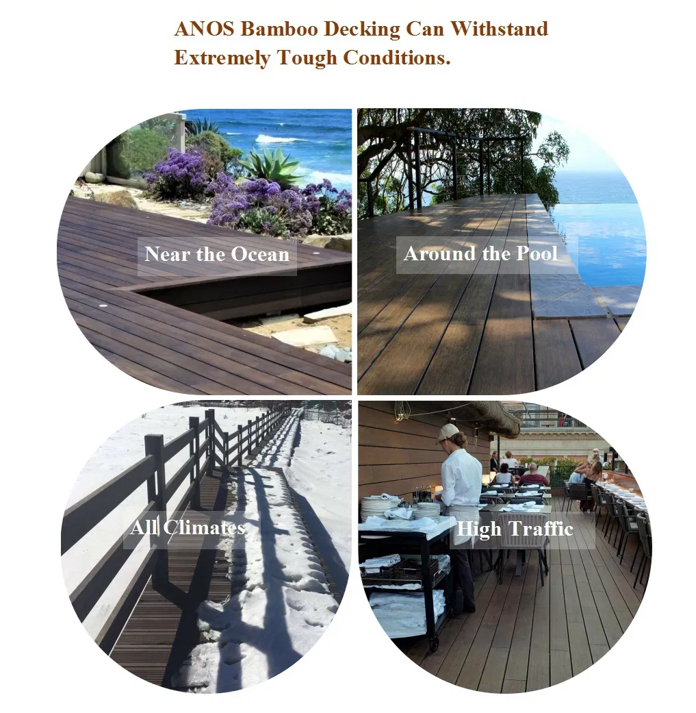 Wholesale Mildewproof Top Grade Outdoor Bamboo Laminated Floors