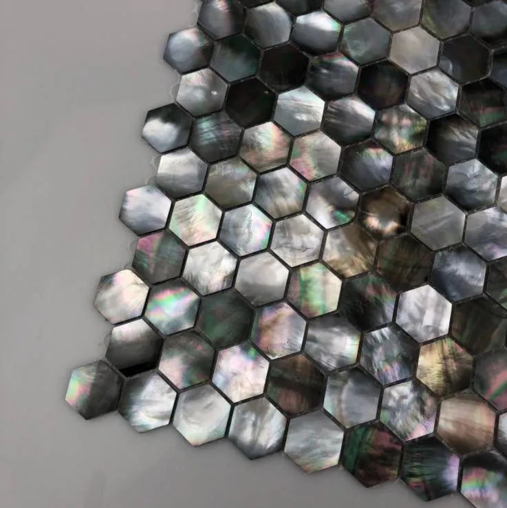 Wholesale Seashell Abalone Mother of Pearl Mosaic Tiles for Interior Floor and Wall Decoration