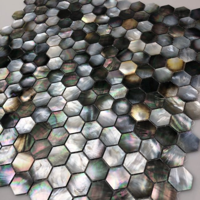 Wholesale Seashell Abalone Mother of Pearl Mosaic Tiles for Interior Floor and Wall Decoration