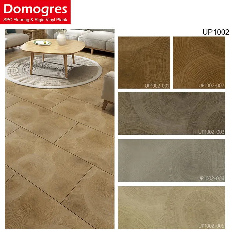 Wholesale Wood Veneer Waterproof Uniclic Rigid Vinyl Plank Spc Flooring