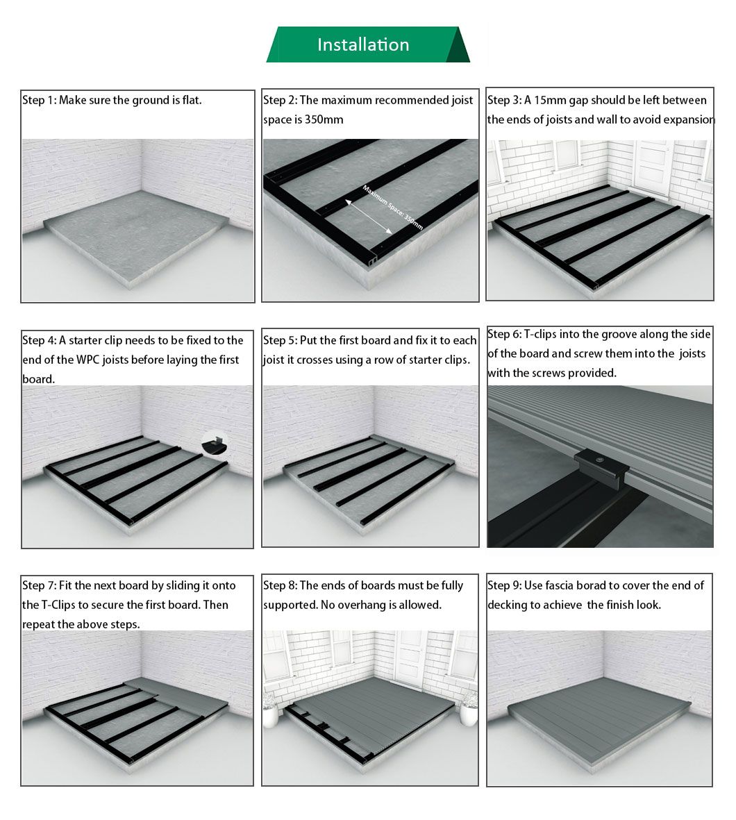 Wl-Dk14025f Outdoor Wholesale Durable WPC Wood Plastic Decking Flooring Composite Decking for Residential and Commercial Usage