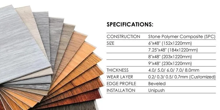 Wood Look Vinyl Plank Manufacture Spc Flooring Vinyl Flooring
