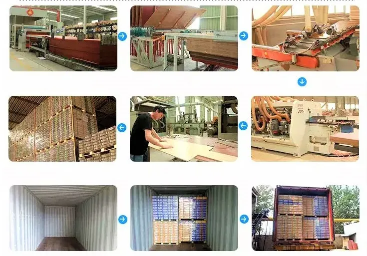 Wood Texture Surface Water Resistance Laminate Flooring Skw