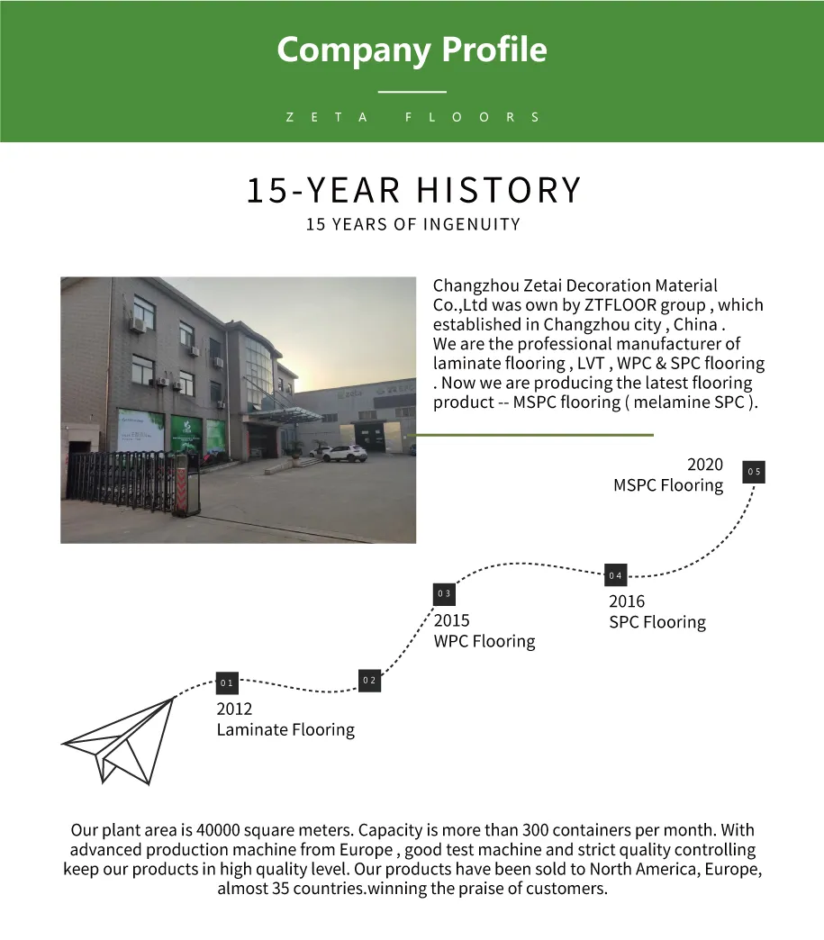 Wooden Design Click Spc PVC Plastic Spc Espc Plastic Vinyl Flooring Waterproof