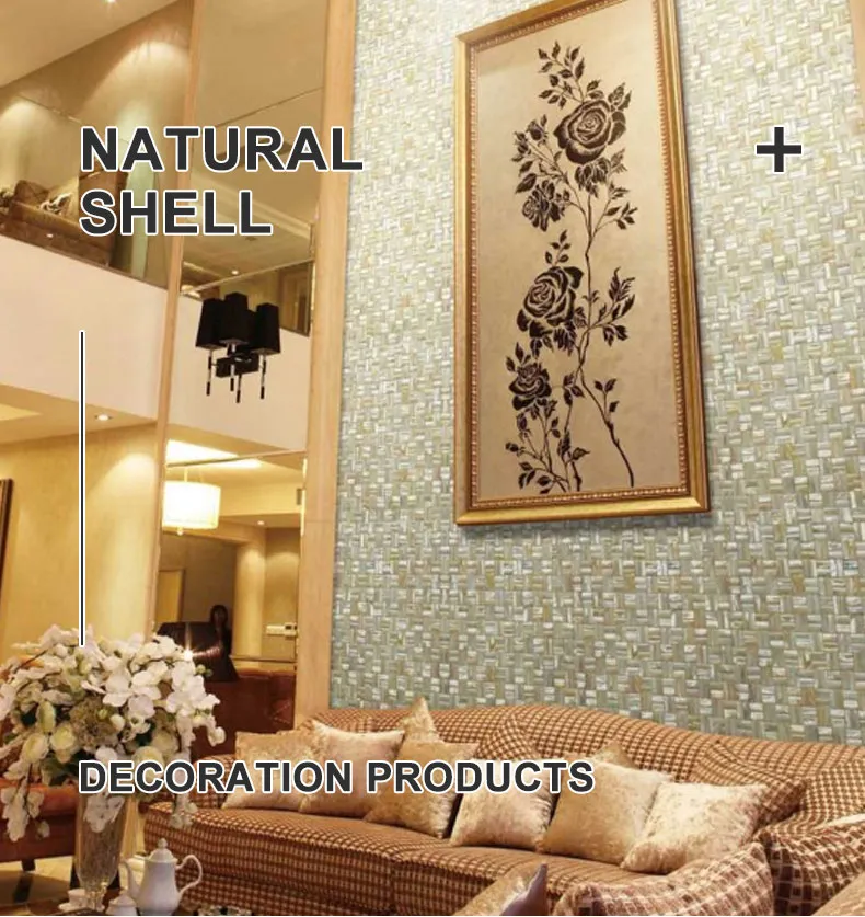 World Best Selling Products Sea Charm Seashell Laminate Mother Pearl Tile Shell Mosaic Tiles for High Quality
