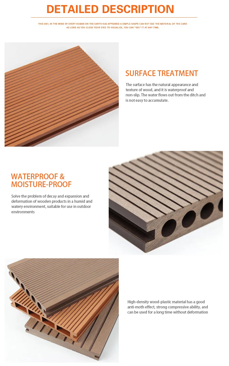 WPC Hollow Outdoor Composite Decking